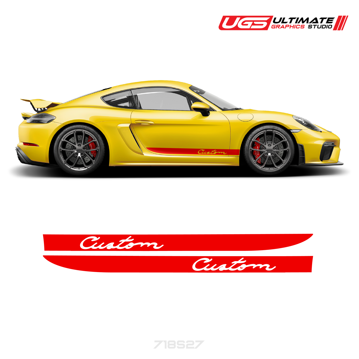 Side Stripe Graphics fits Porsche Cayman