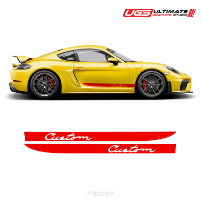 Side Stripe Graphics fits Porsche Cayman