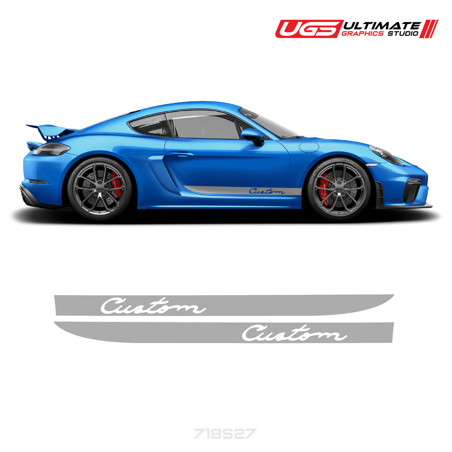 Side Stripe Graphics fits Porsche Cayman