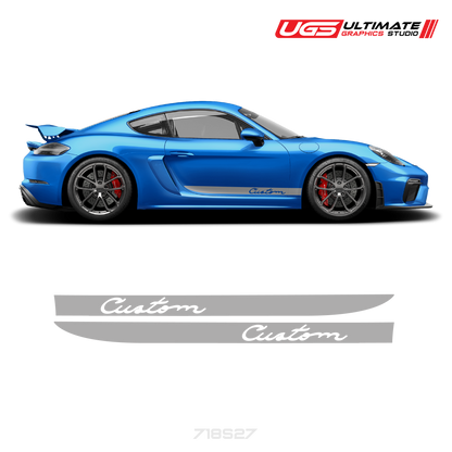 Side Stripe Graphics fits Porsche Cayman