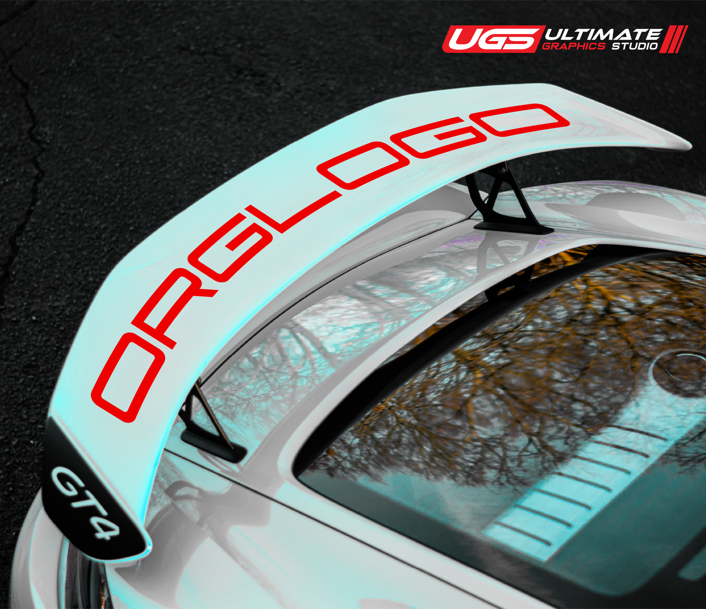 Wing Decal for Porsche GT4