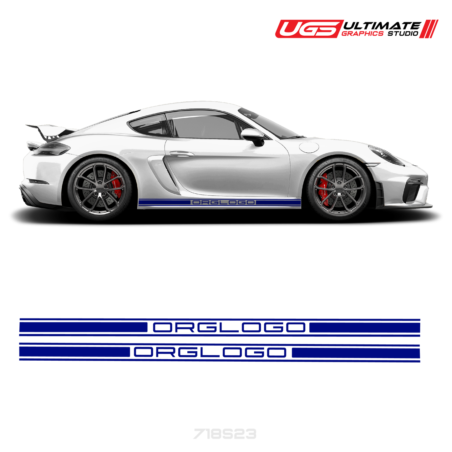 Rocker Side Graphics Fits Porsche Cayman / GT4