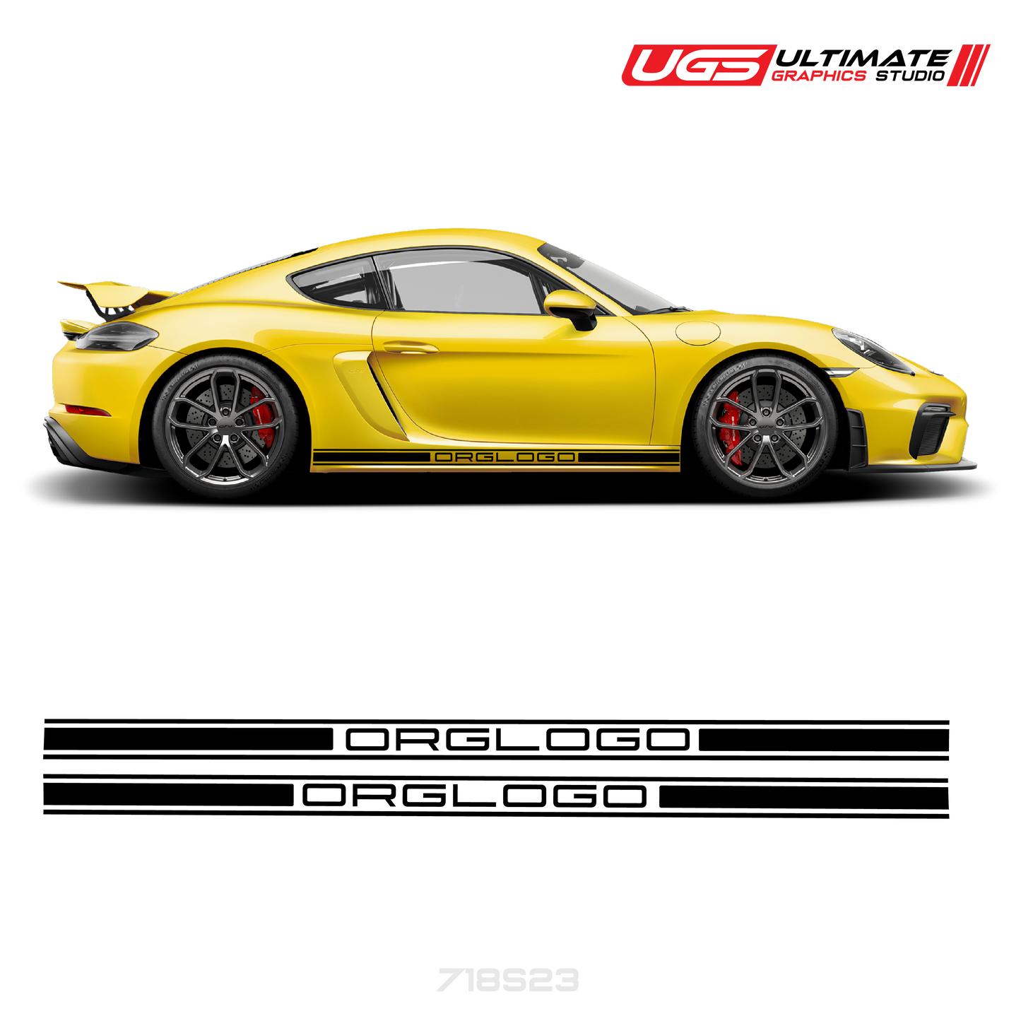 Rocker Side Graphics Fits Porsche Cayman / GT4