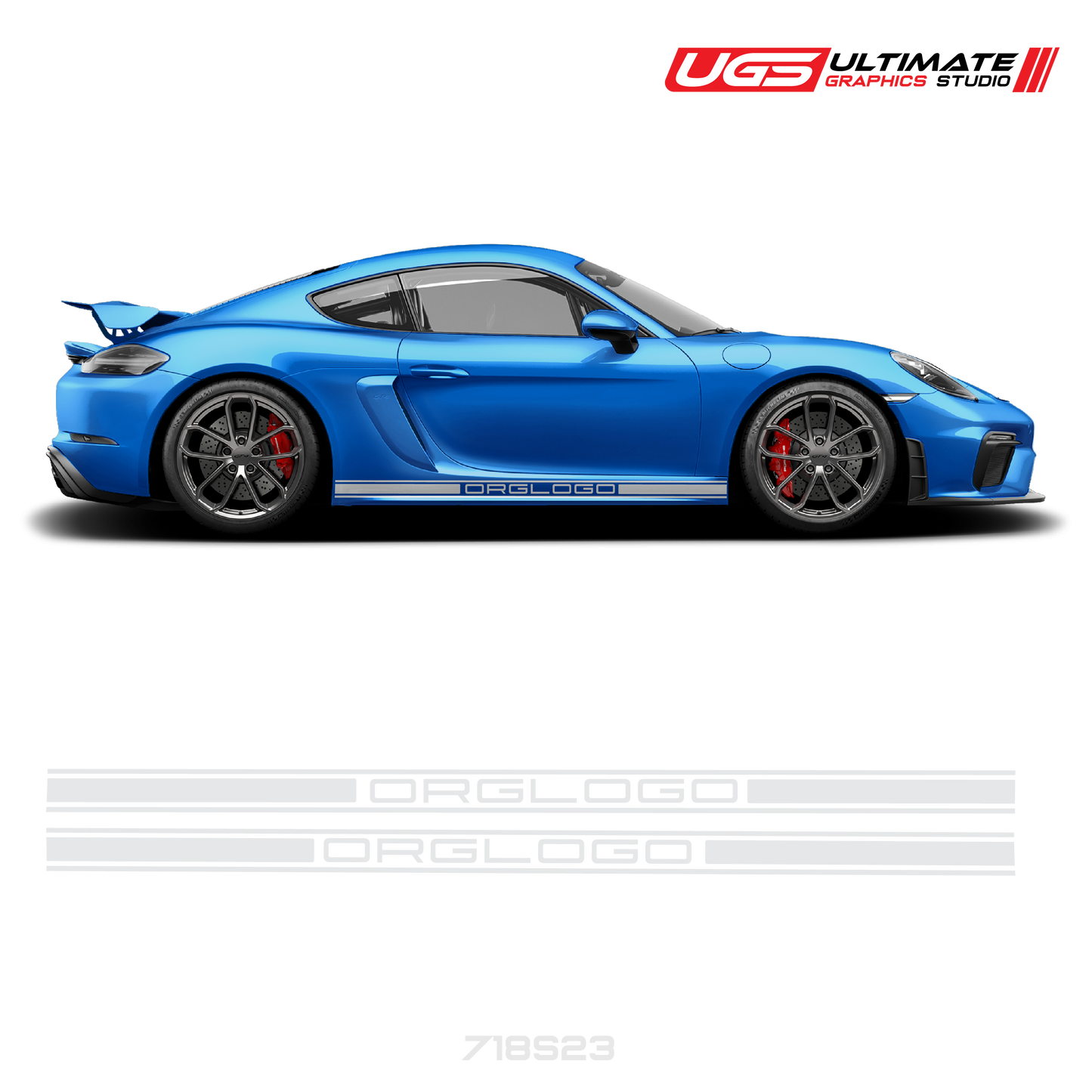 Rocker Side Graphics Fits Porsche Cayman / GT4