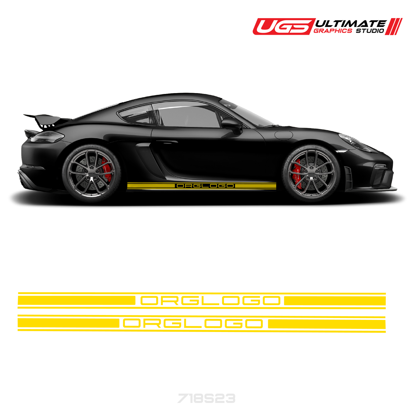 Rocker Side Graphics Fits Porsche Cayman / GT4