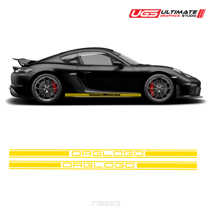 Rocker Side Graphics Fits Porsche Cayman / GT4