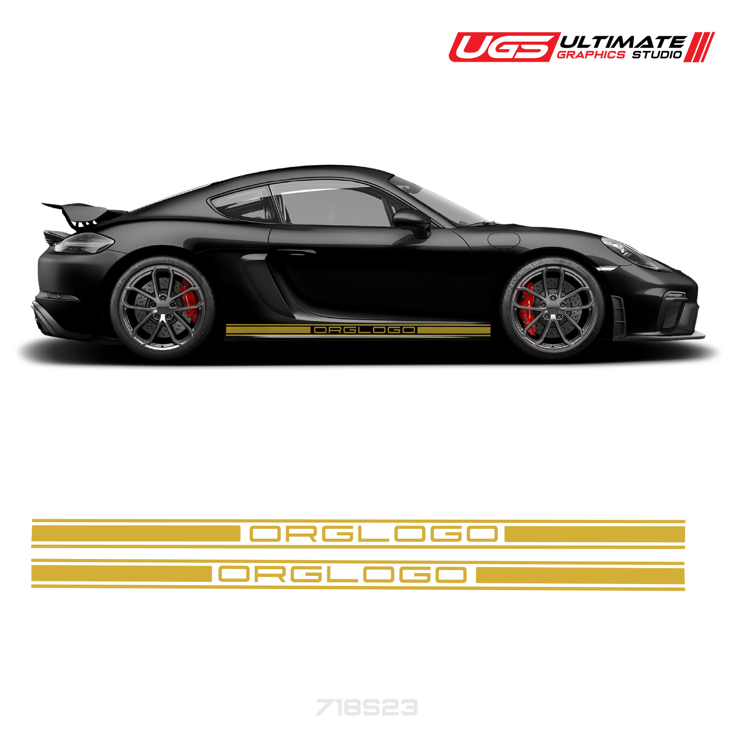 Rocker Side Graphics Fits Porsche Cayman / GT4