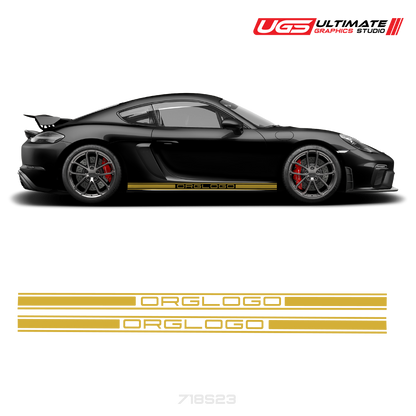 Rocker Side Graphics Fits Porsche Cayman / GT4
