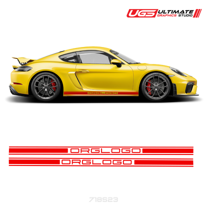 Rocker Side Graphics Fits Porsche Cayman / GT4