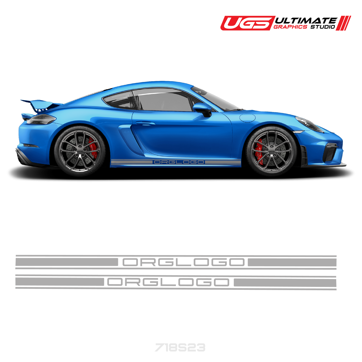 Rocker Side Graphics Fits Porsche Cayman / GT4