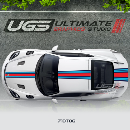 Martini Top Thin Graphic for Porsche Models