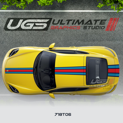 Martini Top Thin Graphic for Porsche Models