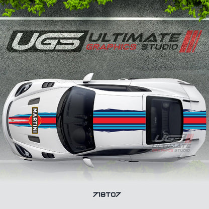 Martini Top Scratched Graphic for Porsche Models