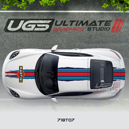 Martini Top Scratched Graphic for Porsche Models