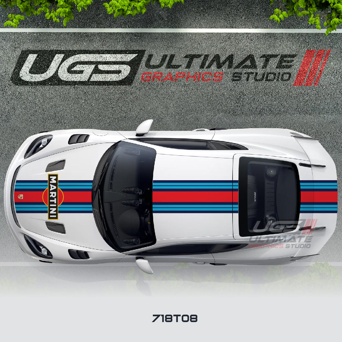 Martini Top Graphic for Porsche Models