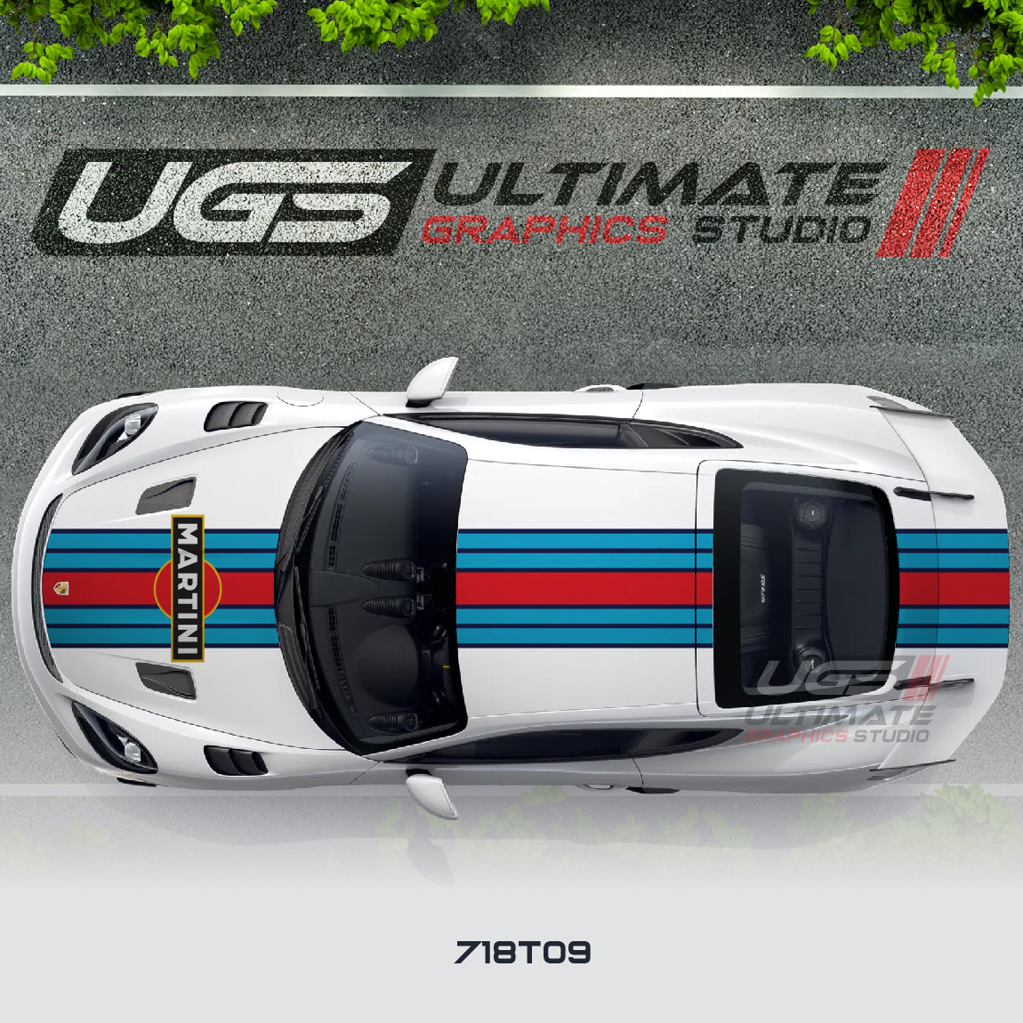 Martini Top Wide Graphic for Porsche Models