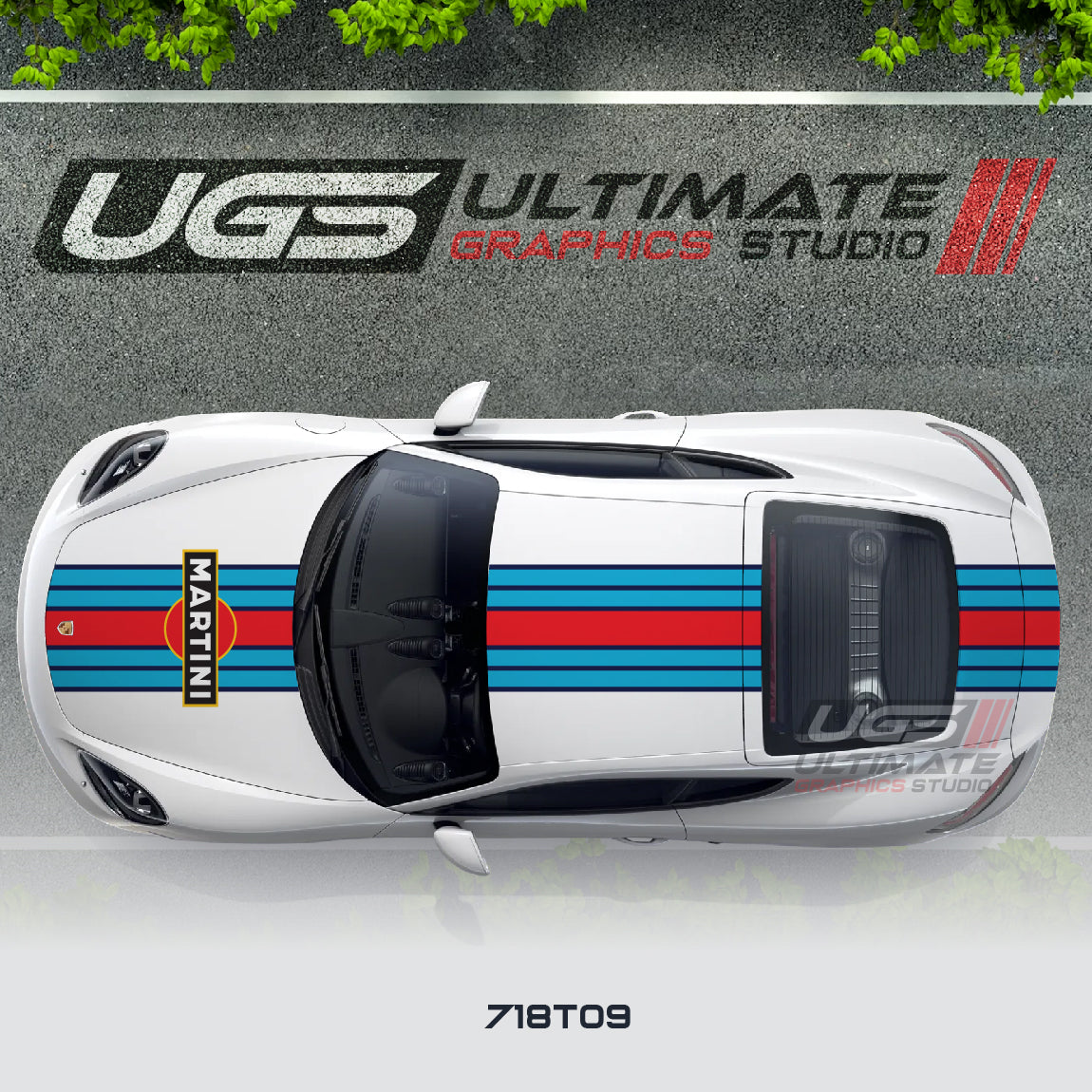 Martini Top Wide Graphic for Porsche Models