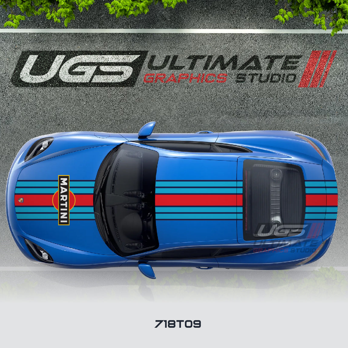 Martini Top Wide Graphic for Porsche Models