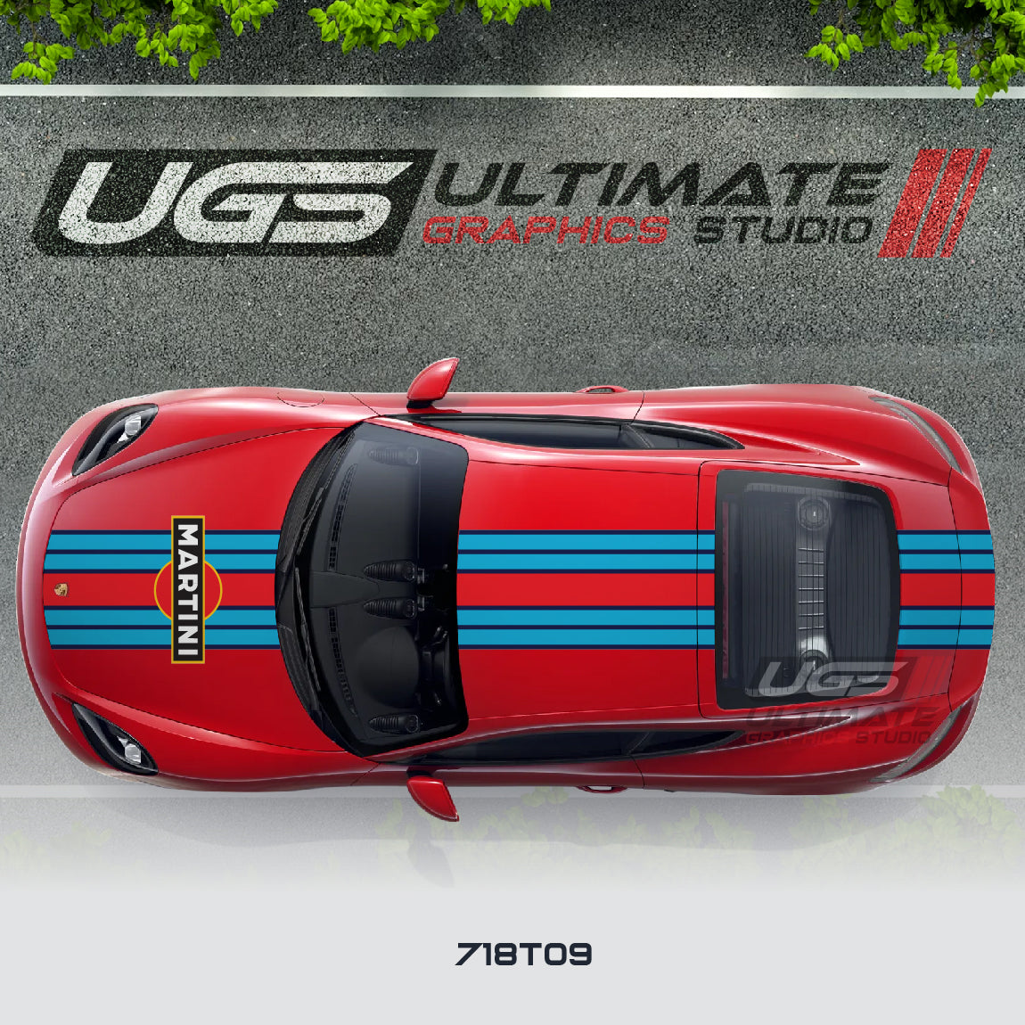 Martini Top Wide Graphic for Porsche Models
