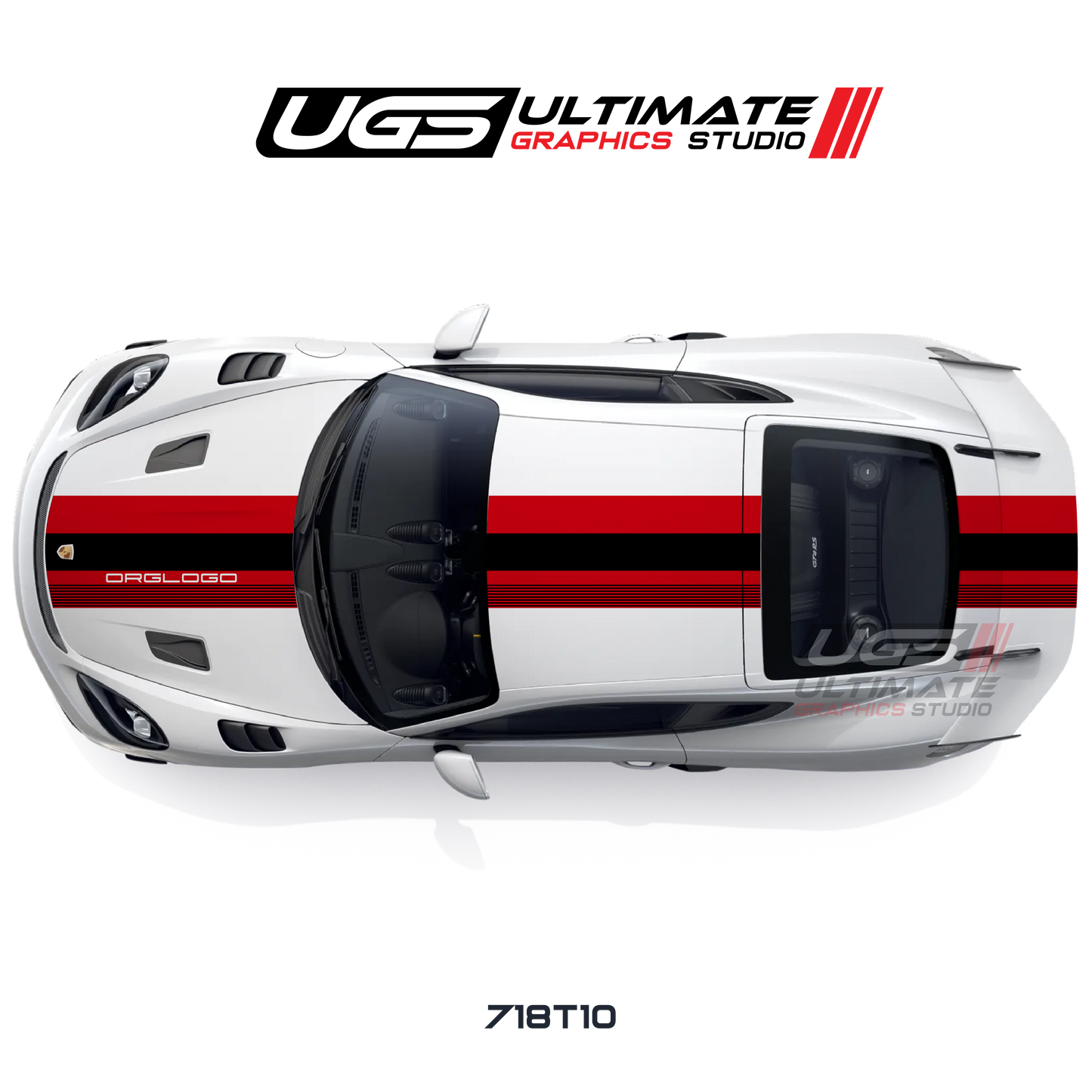 Racing Wide Top Graphic Fits Cayman Models