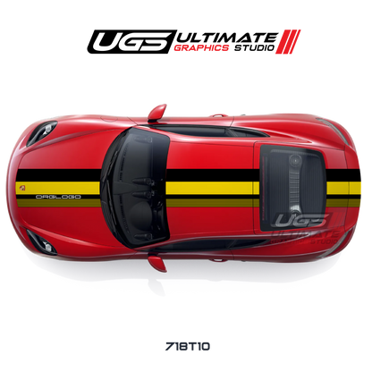 Racing Wide Top Graphic Fits Cayman Models