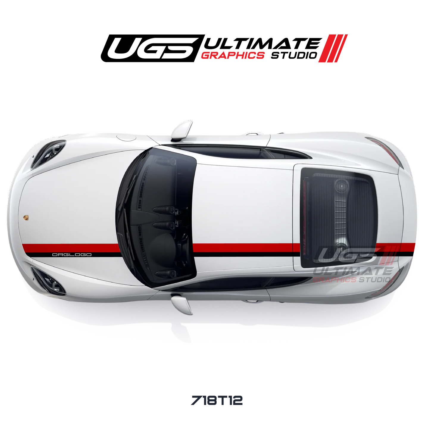Off Racing Top Thin Graphic for Porsche Models