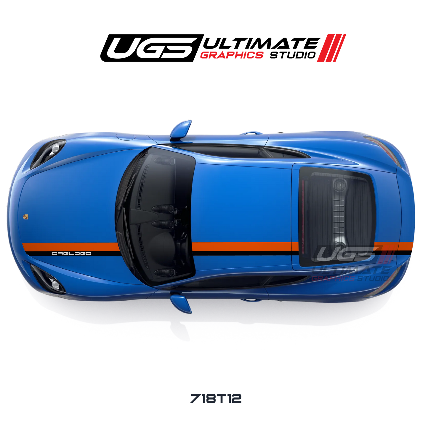 Off Racing Top Thin Graphic for Porsche Models