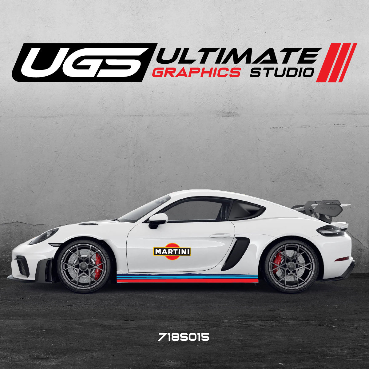 Martini Racing Door & Skirt Graphics  for Porsche Models