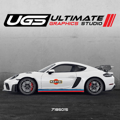 Martini Racing Door & Skirt Graphics  for Porsche Models