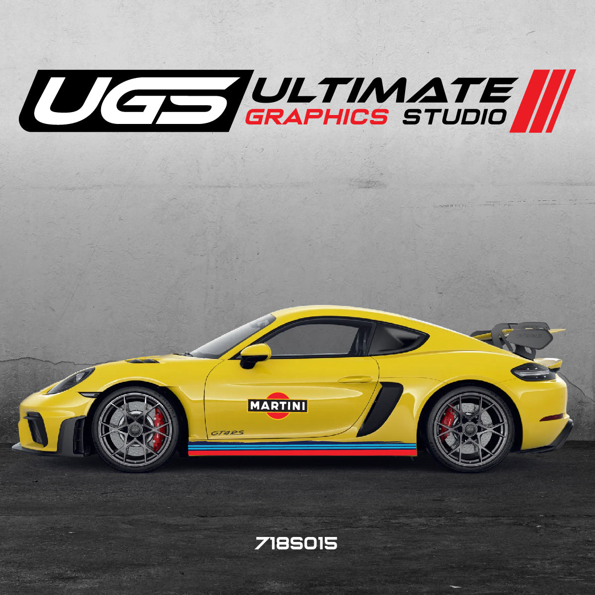Martini Racing Door & Skirt Graphics  for Porsche Models