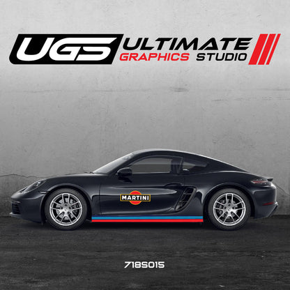 Martini Racing Door & Skirt Graphics  for Porsche Models