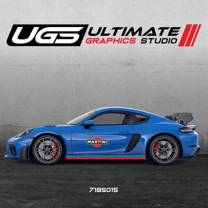 Martini Racing Door & Skirt Graphics  for Porsche Models