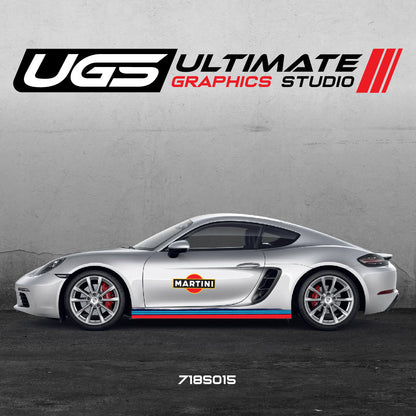 Martini Racing Door & Skirt Graphics  for Porsche Models