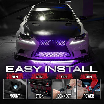 AURA Under The Hood Bundle ( Interior LED Kit + Engine Bay LED Kit + Grille LED Kit ) - Remote Control