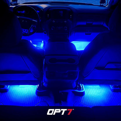 AURA LED Double Row Interior Ambient Lighting Kit - Remote Control Full Color Spectrum