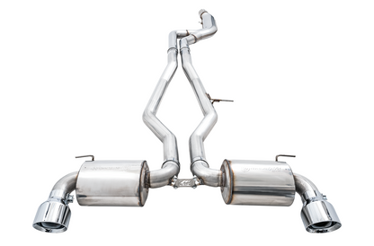 AWE Tuning Non-Resonated Touring Edition Exhaust for A90 Supra - 5" Chrome Silver Tips 3020-32058