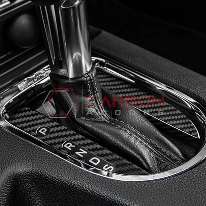 Carbon Fiber Automatic Gear Shift Bezel Cover for Mustang 2015-2023
