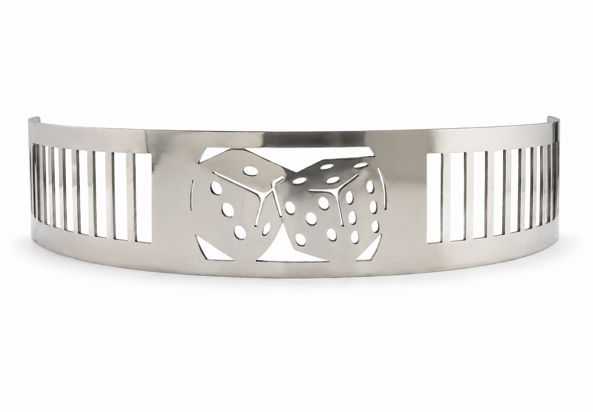 Granatelli Blingz Beauty Bandz 14-Inch x 3-Inch Air Cleaner Grill – Craps – 750000