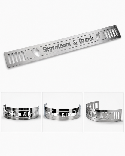Granatelli Blingz Beauty Bandz 14-Inch x 3-Inch Polished Aluminum Air Cleaner Grill – Custom Design – 750000C