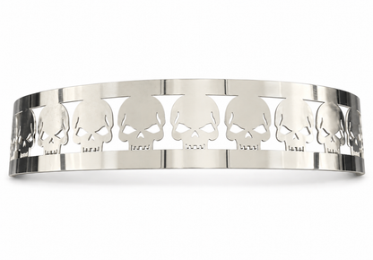 Granatelli Blingz Beauty Bandz 14-Inch x 3-Inch Air Cleaner Grill – Skullz – 750001