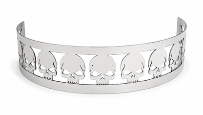 Granatelli Blingz Beauty Bandz 14-Inch x 3-Inch Air Cleaner Grill – Skullz – 750001