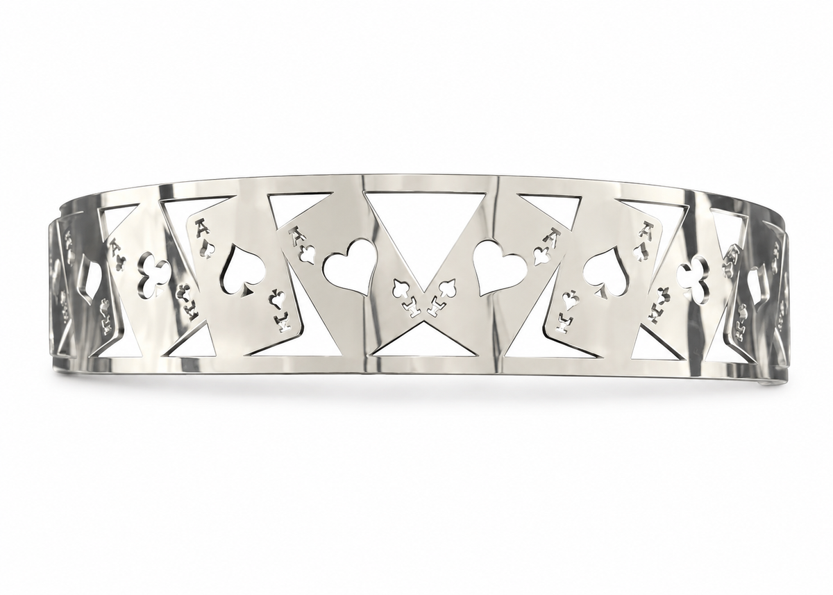 Granatelli Blingz Beauty Bandz 14-Inch x 3-Inch Air Cleaner Grill – Aces Wild – 750002