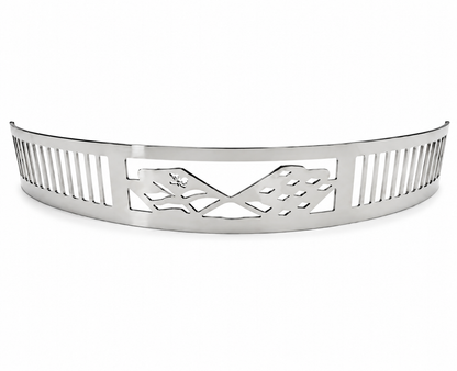Granatelli Blingz Beauty Bandz 14-Inch x 3-Inch Air Cleaner Grill – Checkered Flags – 750006