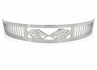 Granatelli Blingz Beauty Bandz 14-Inch x 3-Inch Air Cleaner Grill – Checkered Flags – 750006