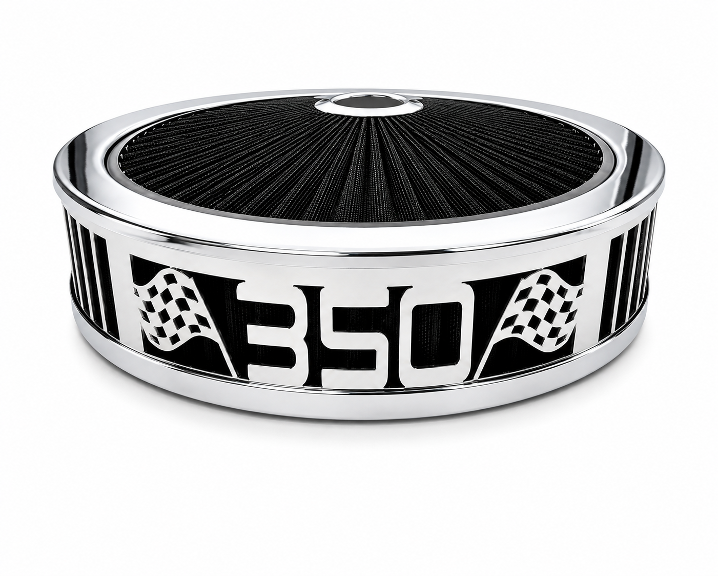 Granatelli Blingz Beauty Bandz Black & Chrome Air Filter Assembly – 350 Graphic – 750034