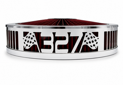 Granatelli Blingz Beauty Bandz Red & Chrome Air Filter Assembly – 327 Graphic – 750046