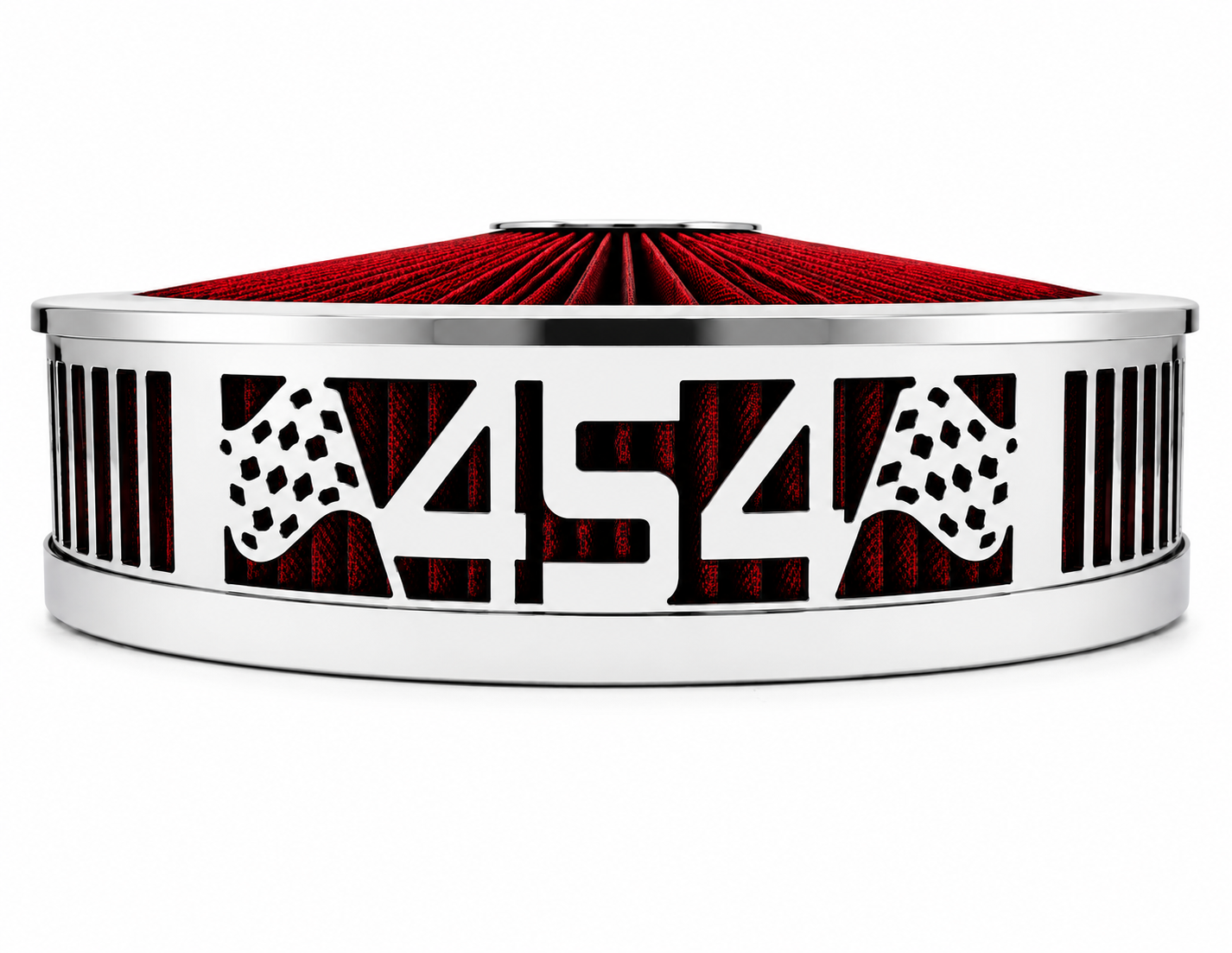 Granatelli Blingz Beauty Bandz Red & Chrome Air Filter Assembly – 454 Graphic – 750050