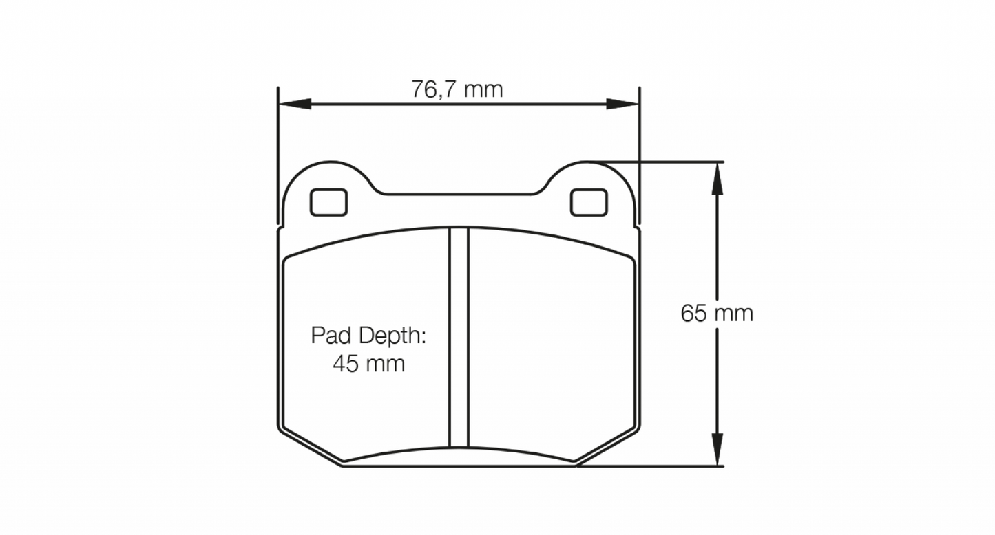 PAGID Racing Pagid Racing 1587 RS42 Compound Brake Pads 1587-RS42