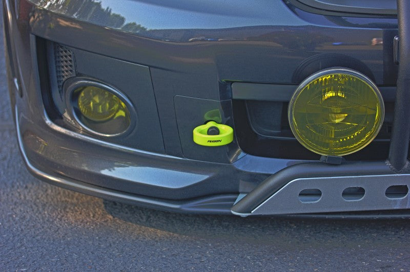 PERRIN Tow Hook Kit Front - Neon Yellow | PSP-BDY-231NY