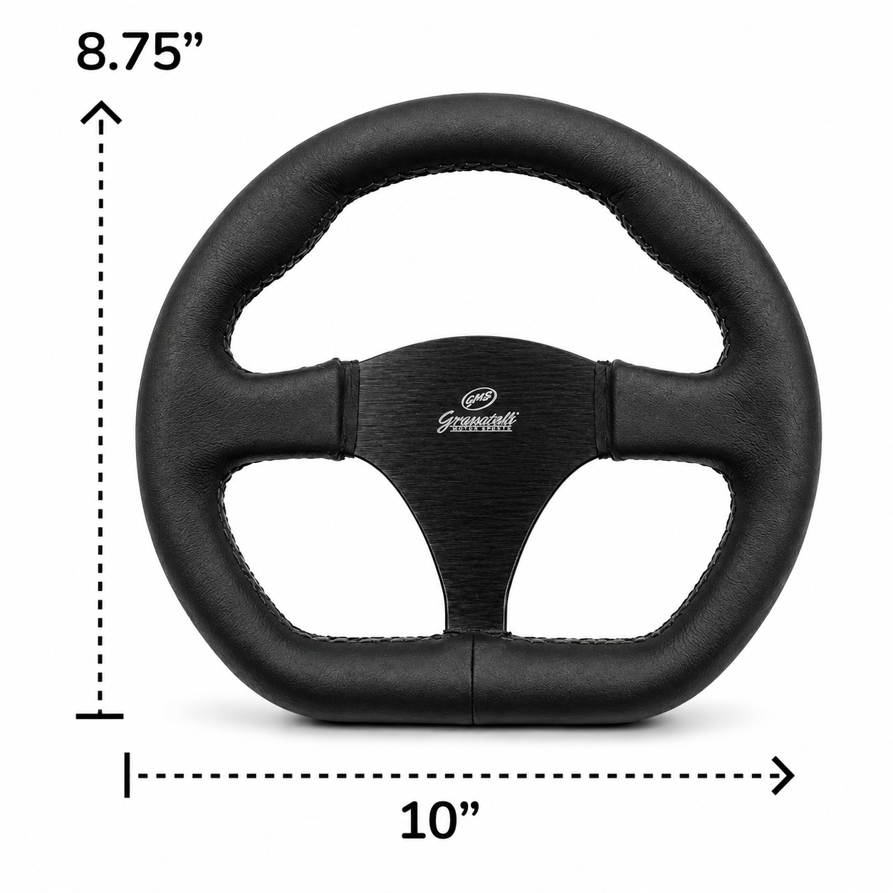 Granatelli 10-Inch D-Shape Drag Racing Steering Wheel – 789464